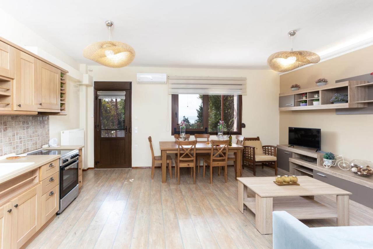 Twinstars Apartment With Courtyard And View Kalyves Polygyrou Extérieur photo